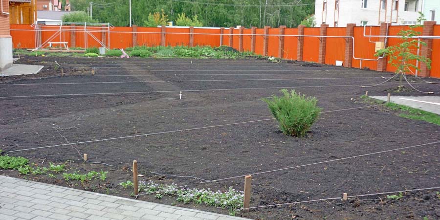 ПЛАНИРОВКА УЧАСТКА ПЕРЕД ПОСЕВОМ ГАЗОНА
